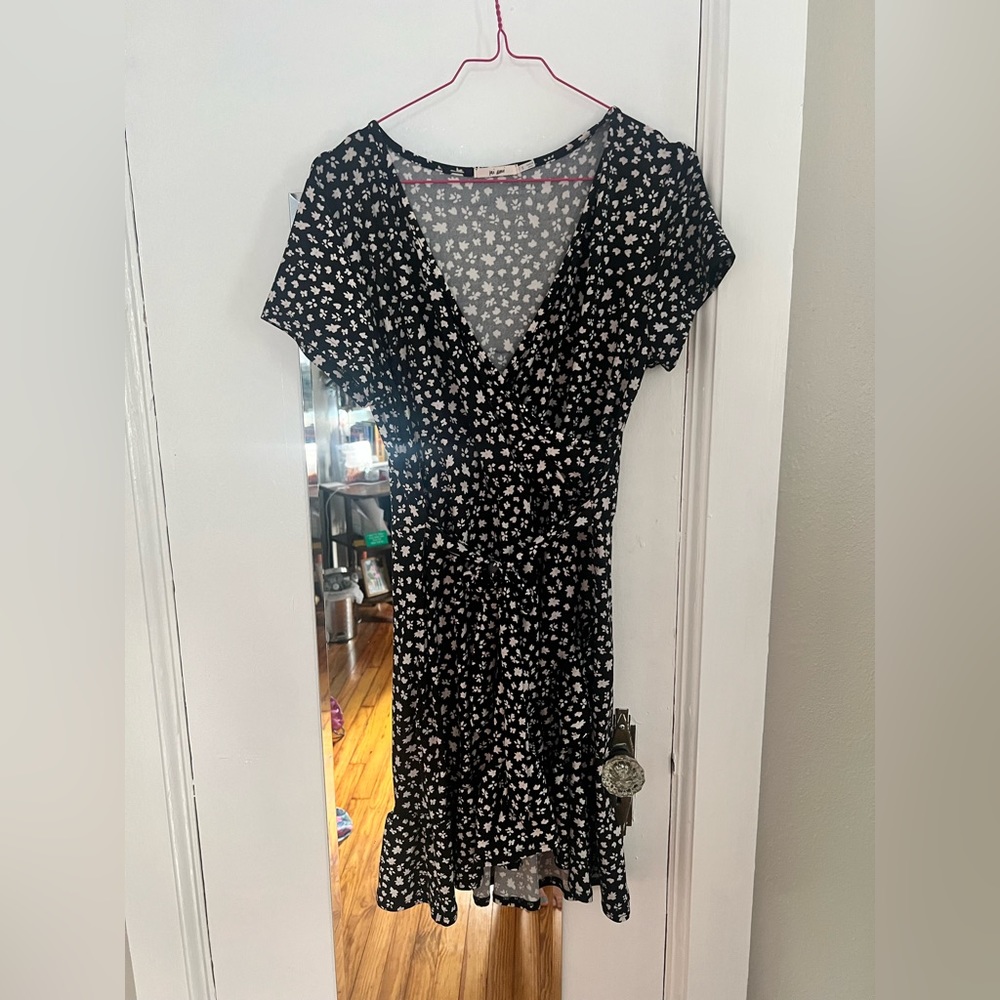 B/W Floral Dress